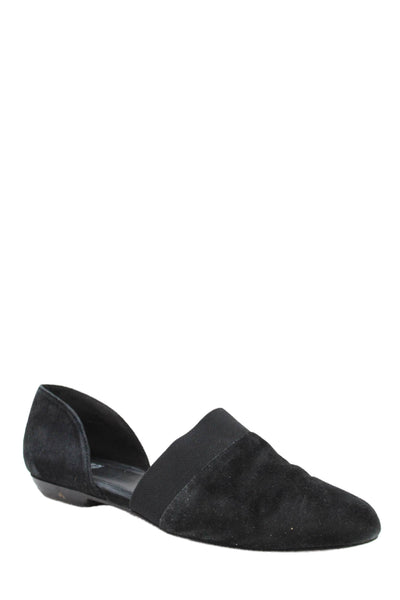 Eileen Fisher Womens Pointed Toe Slip On Casual Flats Black Size 8