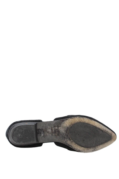 Eileen Fisher Womens Pointed Toe Slip On Casual Flats Black Size 8