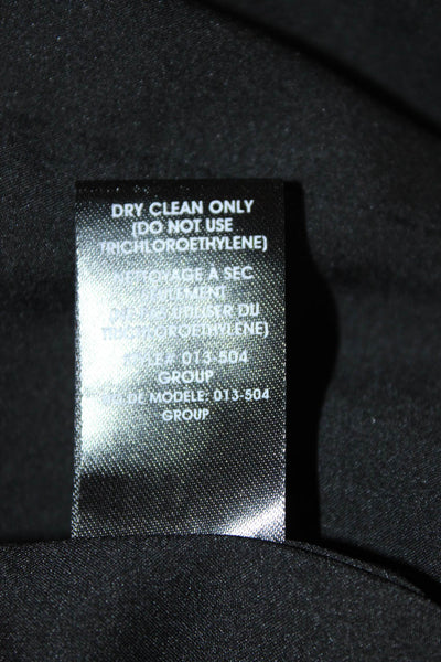 Nanette Lepore Womens Bodycon Mini Black V Neck Dress Size 0
