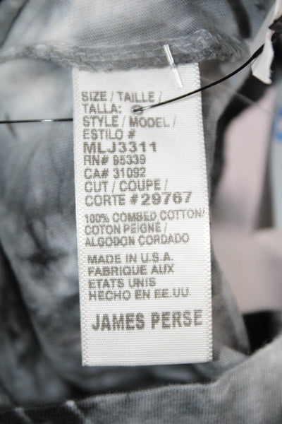 Standard James Perse Womens Black Short Sleeve Crew Neck Basic T-Shirt Size 0