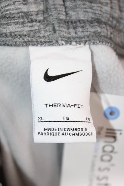 Nike Mens Cropped Jogger Sweatpants Gray Size XL