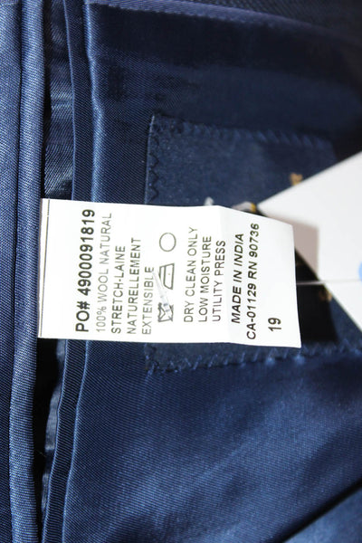 Hart Schaffner Marx Childrens Boys Blazer Jacket Blue Wool Size 19