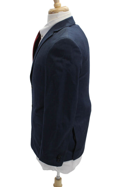 Michael Kors Childrens Boys Two Button Blazer Jacket Blue Wool Size 18 Regular