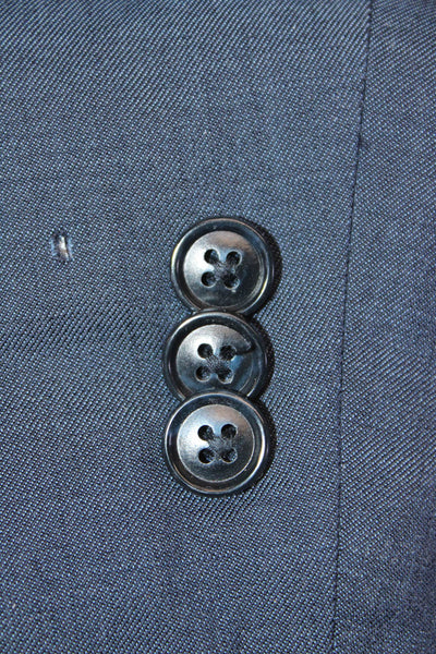 Michael Kors Childrens Boys Two Button Blazer Jacket Blue Wool Size 18 Regular