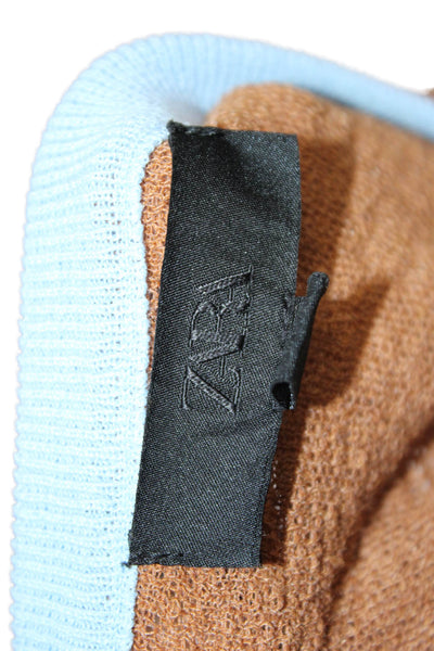 Zara Unisex Brown Button Cardigan Crew Neck Long Sleeve Size S