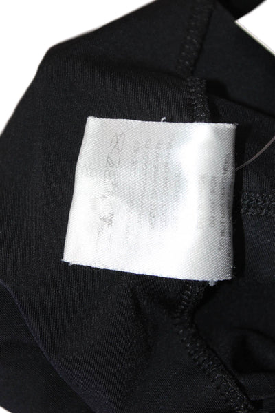Running Bare Women Black Maternity Cropped Capri Leggings Size L