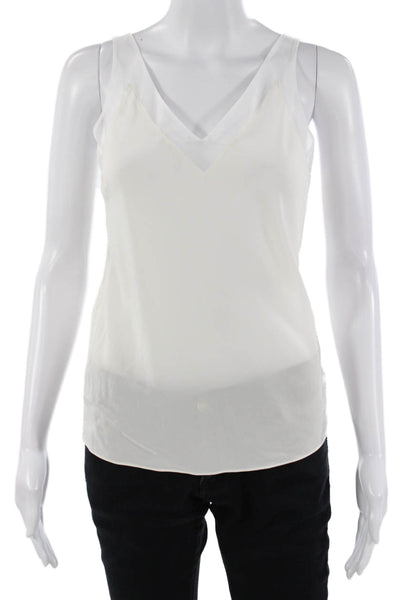 Ted Baker London Women V-Neck White Cotton Camisole Size 0