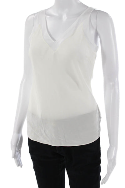 Ted Baker London Women V-Neck White Cotton Camisole Size 0