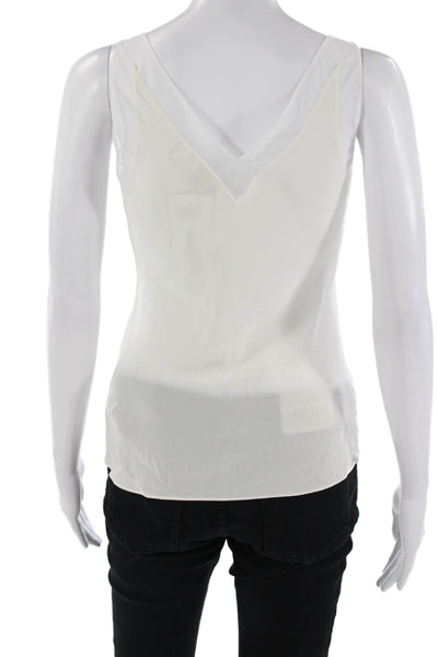 Ted Baker London Women V-Neck White Cotton Camisole Size 0
