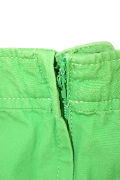 Lilly Pulitzer Womens A-Line Mini Skort Green Cotton Size 4