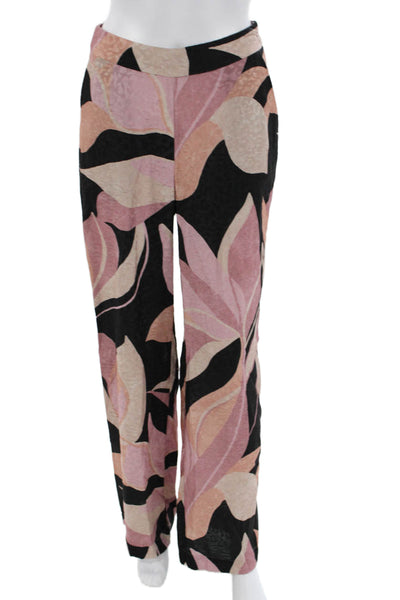 Misa Womens Dress Pants Beige Floral Zip Size XS