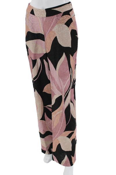 Misa Womens Dress Pants Beige Floral Zip Size XS
