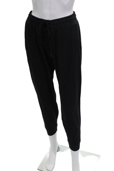 Splits59 Women Jogger Sweatpants Black Drawstring Nylon Spandex Size L