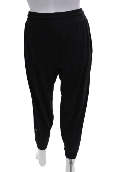 Splits59 Women Jogger Sweatpants Black Drawstring Nylon Spandex Size L