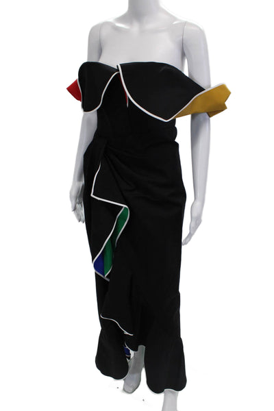 Rosie Assoulin Women Mermaid Black Long Dress Zip Size XS