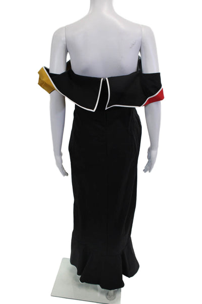 Rosie Assoulin Women Mermaid Black Long Dress Zip Size XS