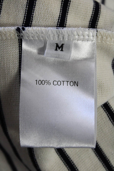 The Frankie Shop Womens White Striped Cotton Tank Dress Short Size M