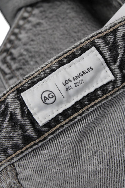 Adriano Goldschmied Women Cropped Wide Leg Gray Jeans Size 31