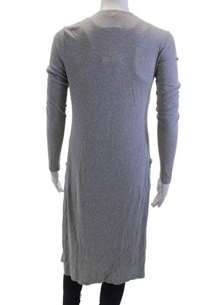 Spiritual Gangster Womens Gray Boho Cardigan Sweater Long Sleeve Size XS
