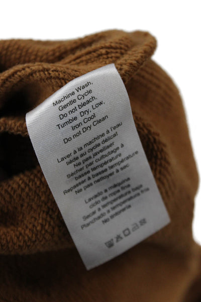 We Wore What Unisex Jogger Sweatpants Brown Drawstring Cotton Size L