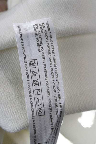 Twinset Women Sweatpants White Viscose Polyester Size XS