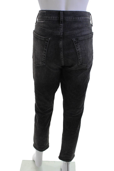 Rag & Bone Unisex Cropped Tapered High Rise Dark Gray Jeans Size 29