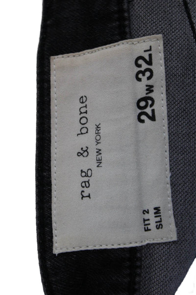 Rag & Bone Unisex Cropped Tapered High Rise Dark Gray Jeans Size 29