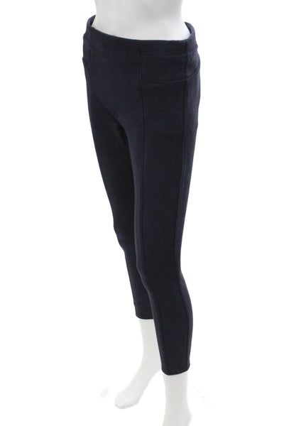 Spanx Women Ankle Cropped Leggings Dark Blue Petite Size M