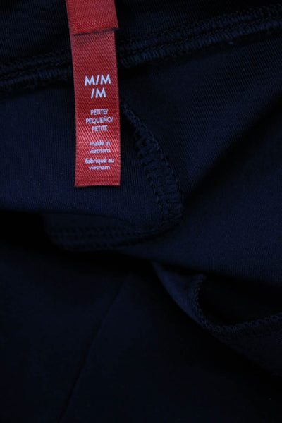 Spanx Women Ankle Cropped Leggings Dark Blue Petite Size M