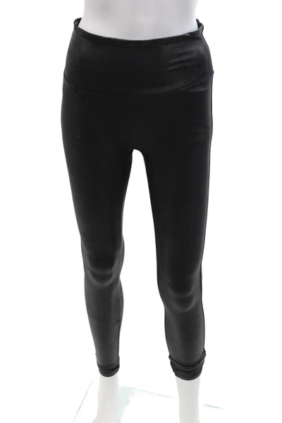 Spanx Womens Ankle Jeggings Black Nylon Blend Petite Size M