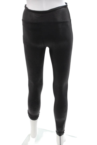 Spanx Womens Ankle Jeggings Black Nylon Blend Petite Size M
