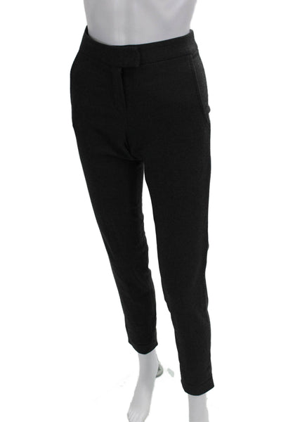 Maje Women Dark Gray Cropped Ankle Pants Size 36