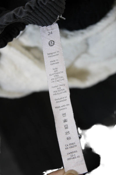Lululemon Unisex Cropped Cargo Pants Dark Gray Size 24