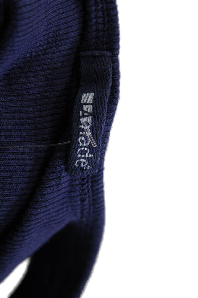 LA Made Womens Basic Camisole Dark Blue Sleeveless Top Size M