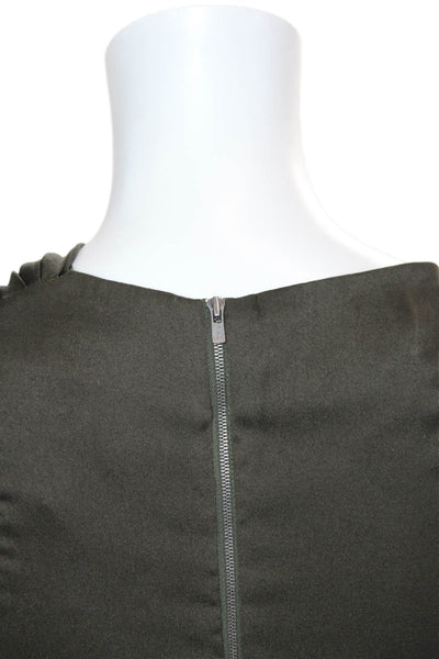 Helmut Lang Women Black Sleeveless Zip Tank Size PP