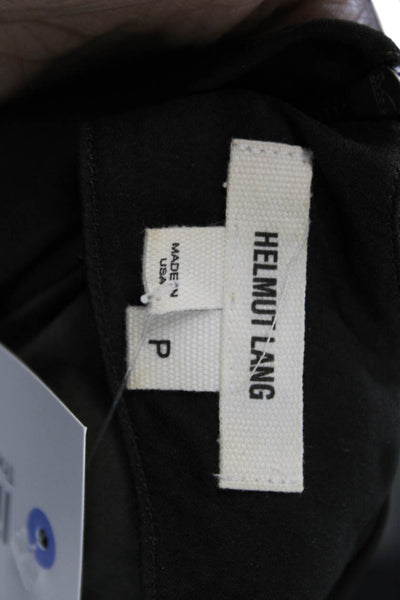Helmut Lang Women Black Sleeveless Zip Tank Size PP