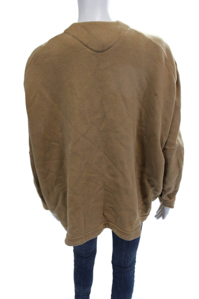Maria + Cornejo Women Designer V-Neck Long Sleeve Coatigan Tan Size XS