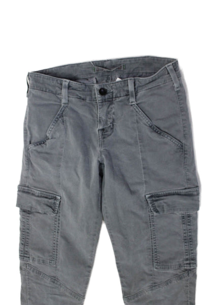 J Brand Mens Cargo Pants Gray Cotton Lycra Size 25