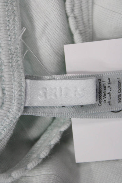 Skims Womens Cropped T-Shirt Light Blue Crewneck Short Sleeve Size XS