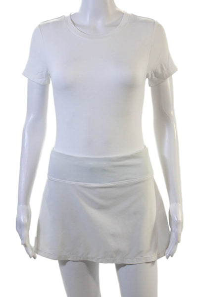 Lululemon Women White Pleated Skort Size 8