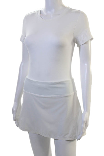 Lululemon Women White Pleated Skort Size 8