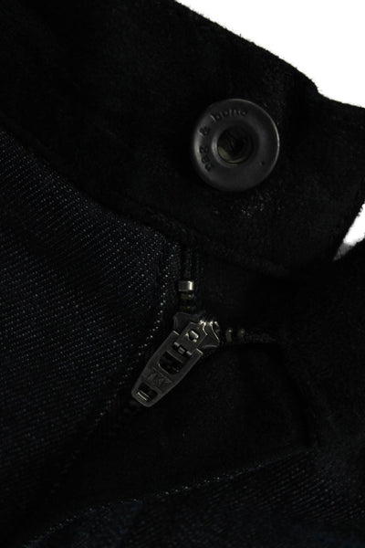 Rag & Bone Jean Women Skinny Jeans Black Mid Rise Button Size 27