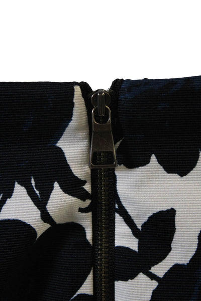 Sachin & Babi Women Black Floral 3/4 Sleeve Blouse Size 8