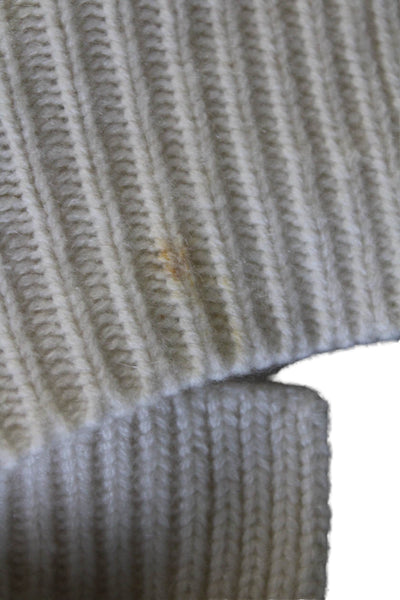 Autumn Cashmere Women Pullover Cashmere Sweater Beige Size S