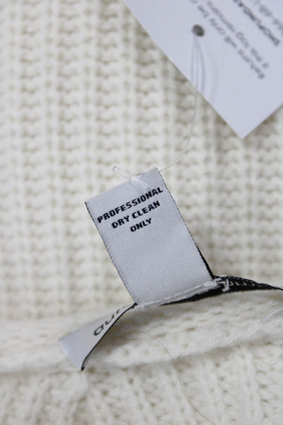 Autumn Cashmere Women Pullover Cashmere Sweater Beige Size S