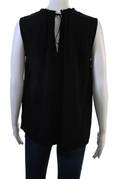 Velvet by Graham & Spencer Womens Black Sleeveless High Neck Blouse Size XS