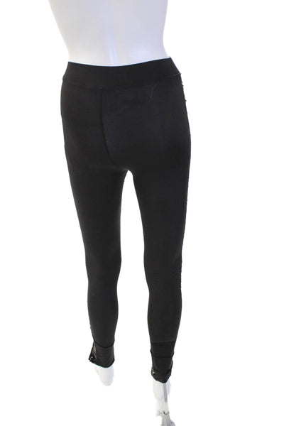 By Chance Womens Ankle Jeggings Black Floral Size XS