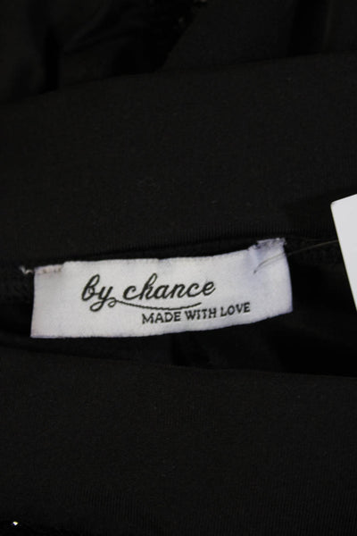 By Chance Womens Ankle Jeggings Black Floral Size XS