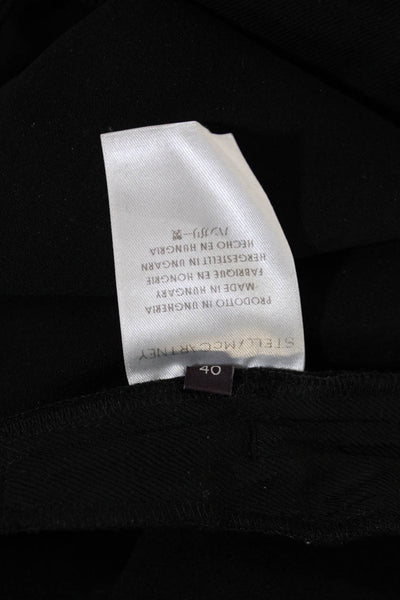 Stella McCartney Womens Ankle Dress Pants Black Wool Blend Size 28