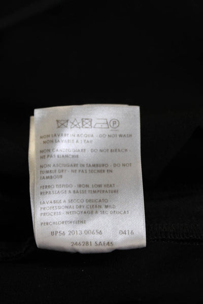 Stella McCartney Womens Ankle Dress Pants Black Wool Blend Size 28
